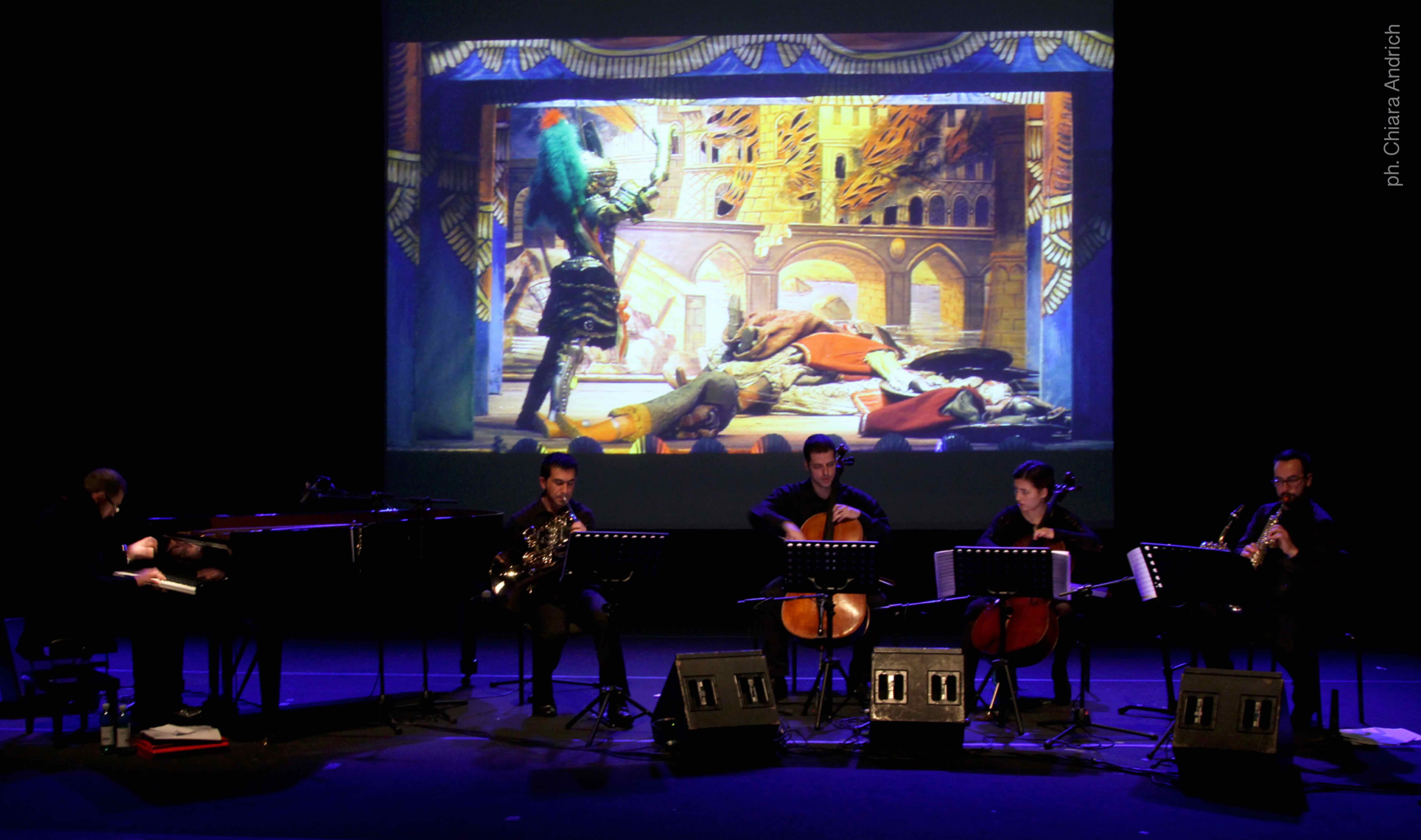 Giacomo Cuticchio Ensemble perform "Rapsodia Fantastica" Roma - Auditorium Parco della Musica © Chiara Andrich 2014