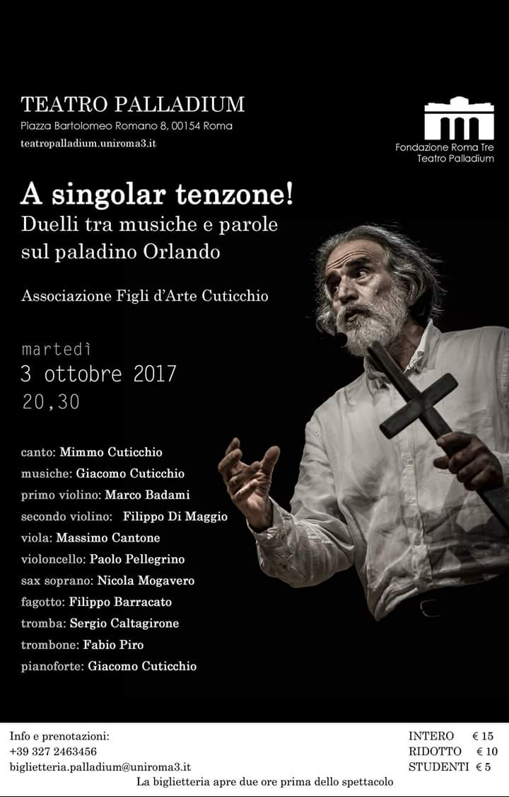 Martedì 3 Ottobre 2017 Roma, Teatro Palladium